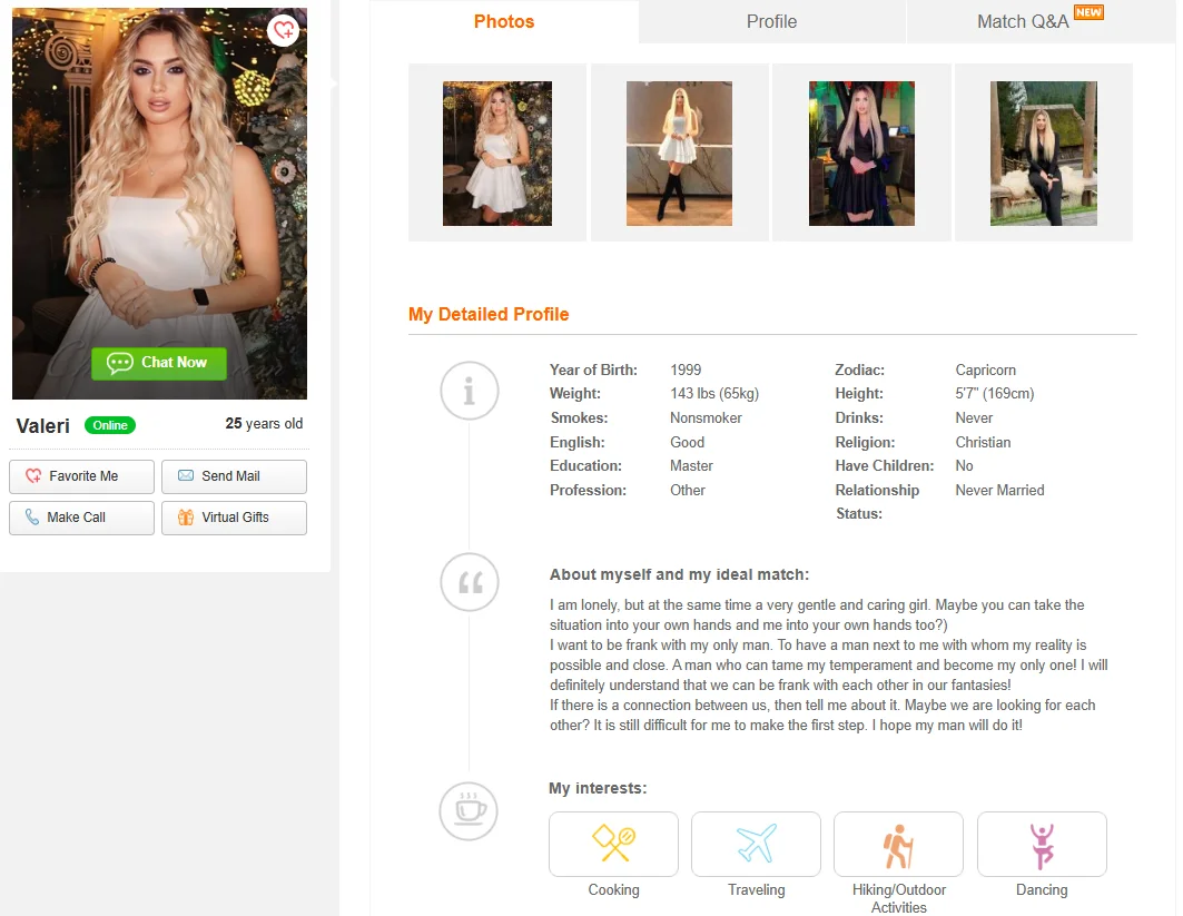 Profile Recommendations